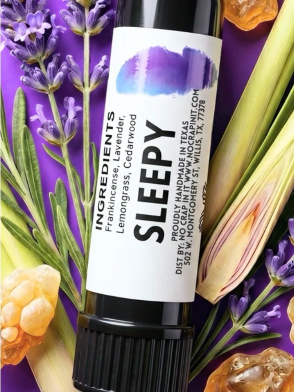 No Crap in It. Sleepy Aromatherapy Inhaler - Lavender & Lemongrass